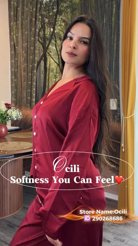 Instagram post by @moonpriyaa for Ocili. Caption reads: [...] these buttery-soft sleepwear pieces from....