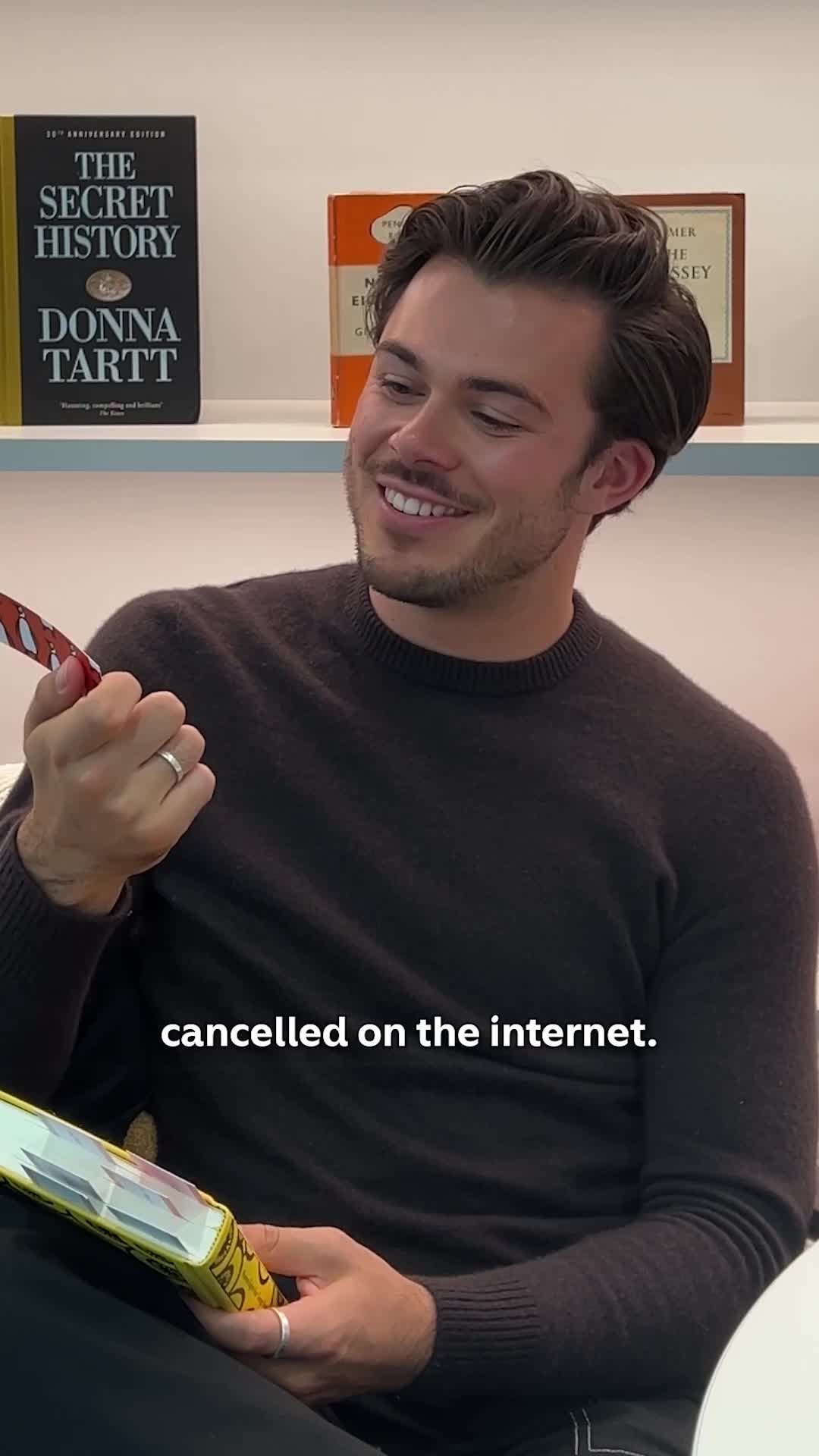 Instagram post by @jackbenedwards for Penguin. Caption reads: We got the internet's resident librarian, Jack....