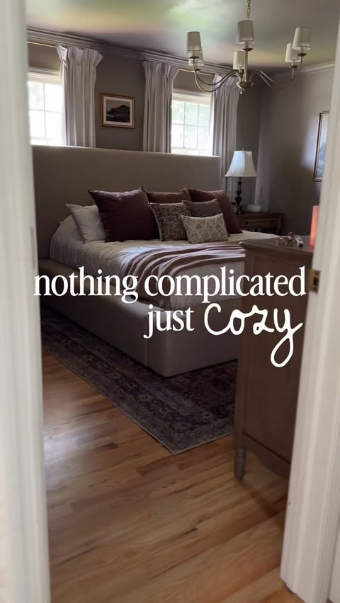 Instagram post by @cozyoncottoncreek for Bedsure Home. Caption reads: [...] This 7 piece Bed-in-a-bag set from....