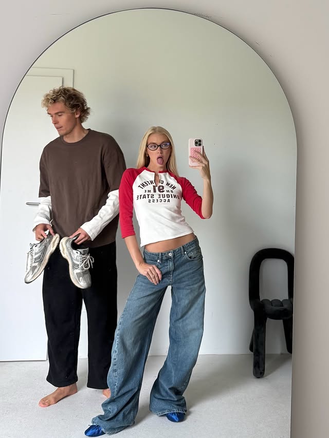 Instagram post by @natbudzynska for Pull&Bear. Caption reads: You’re my🫀 #pullandbearcommunity reklama.