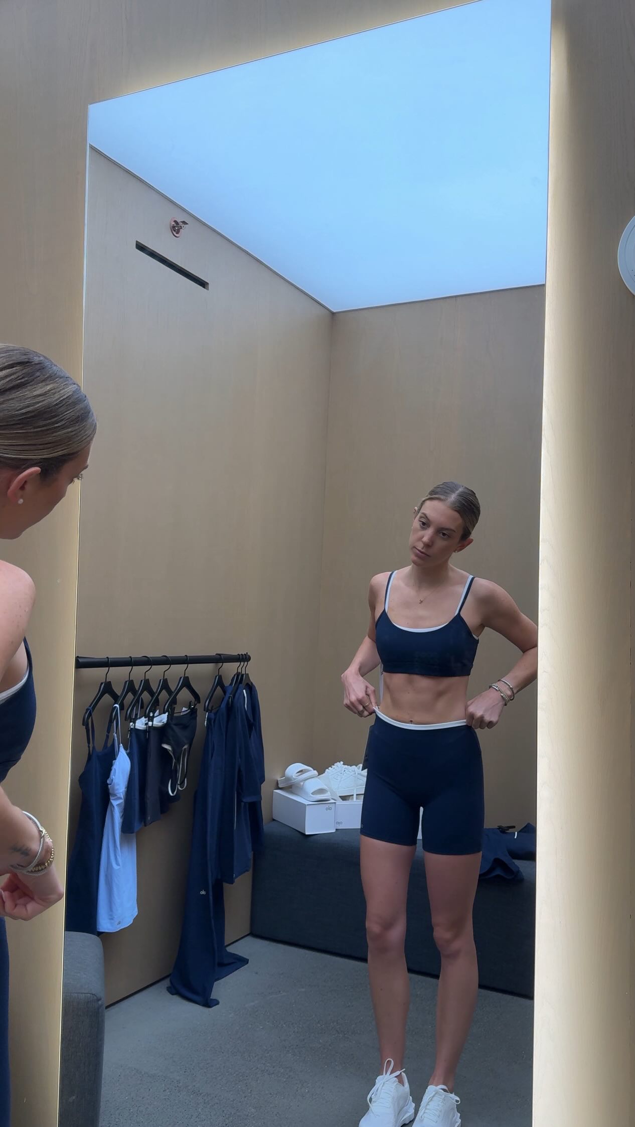 Instagram post by @laurenwickham for Simon Malls. Caption reads: Stop by The Mall & head straight to ALO - you’ll....