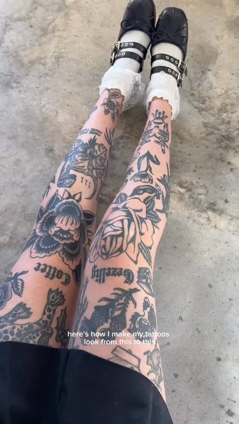 Instagram post by @kellyannshuman for European Wax Center. Caption reads: This is a part of my tattoo care routine I rarely....