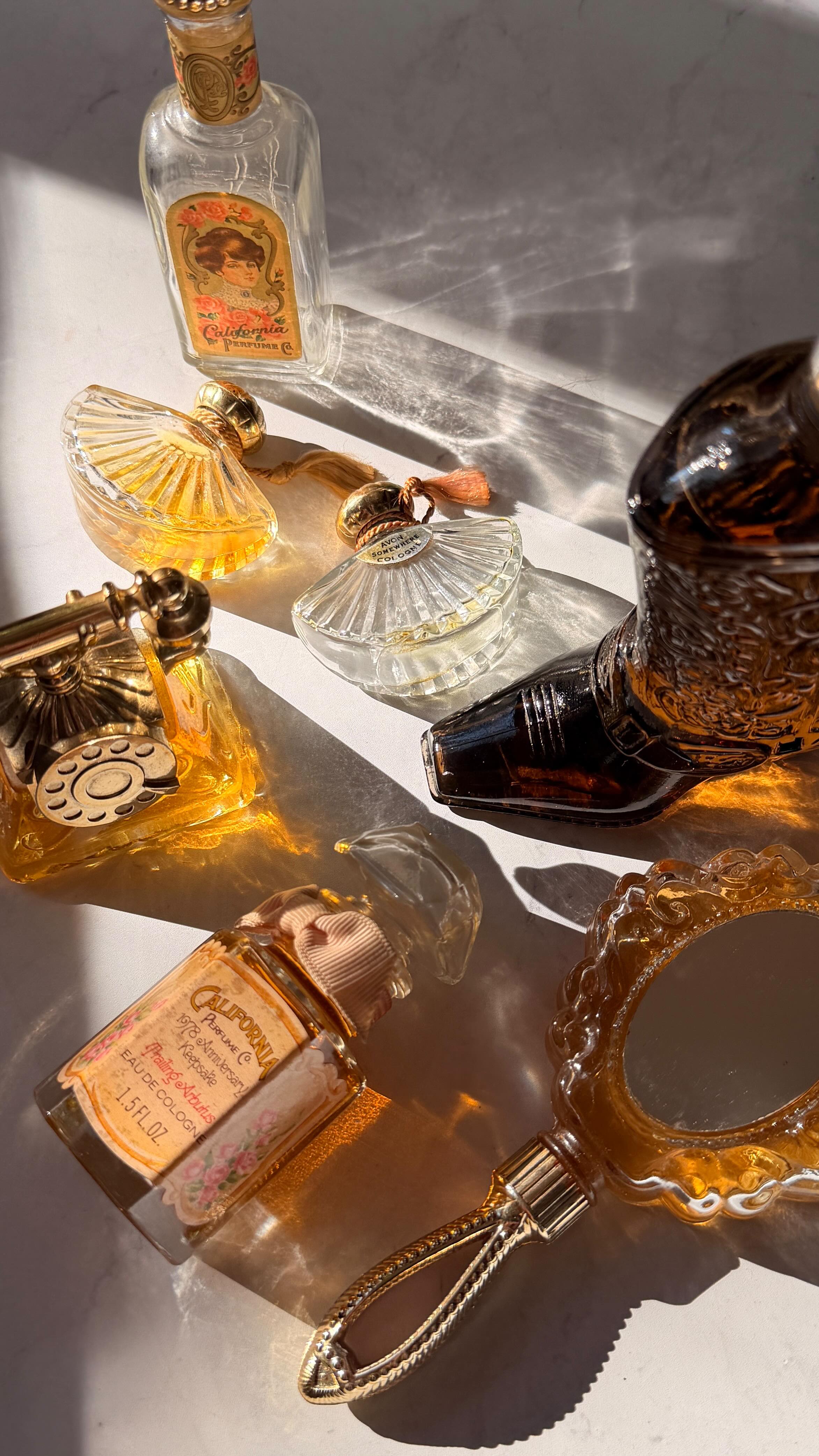 Instagram post by @msmaverickmuse for Avon. Caption reads: Unbox nostalgia and unwind with me 🫧 New vintage....