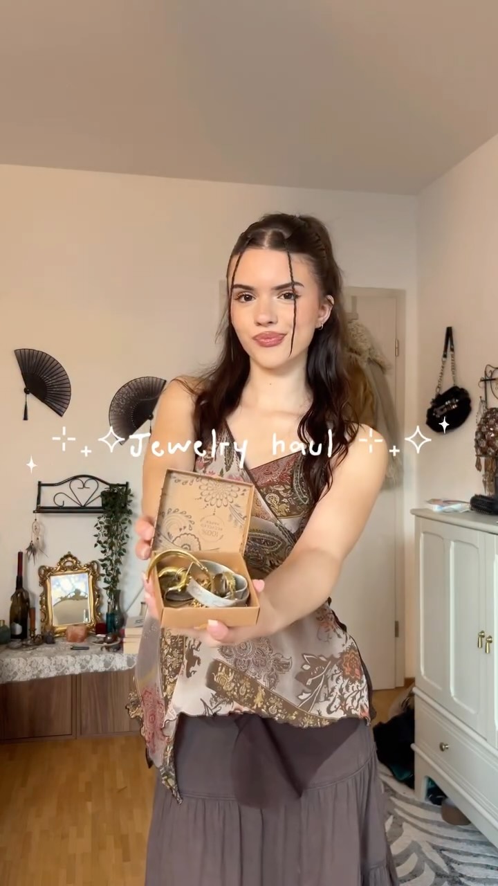 Instagram post by @_carlybri_ for Ethnasia Jewelry. Caption reads: Which one is your fav??🌛🔮 Everything is from....