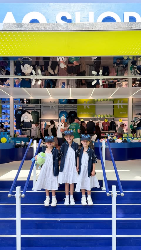 Instagram post by @rebeccalittle_ for Australian Open. Caption reads: Start your AO journey here 🎾 @australianopen

The....