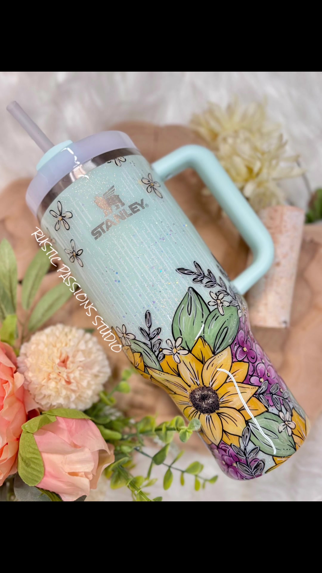 TikTok post by @rusticpassionsstudio for Counter Culture DIY. Caption reads: [...] @PDB CREATIVE STUDIO 💎Paints by @Counter....