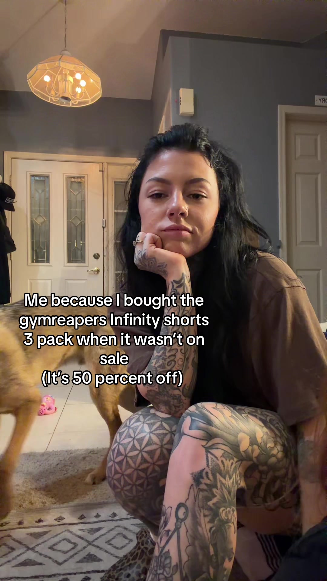 TikTok post by @kylekillla for Gymreapers. Caption reads: Now I have to buy more @Gymreapers #gymreapers....