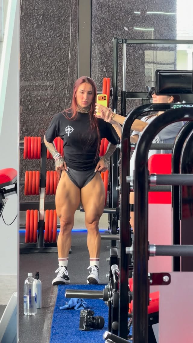 Instagram post by @bakharnabieva for Gymreapers. Caption reads: @gymreapers 😎.