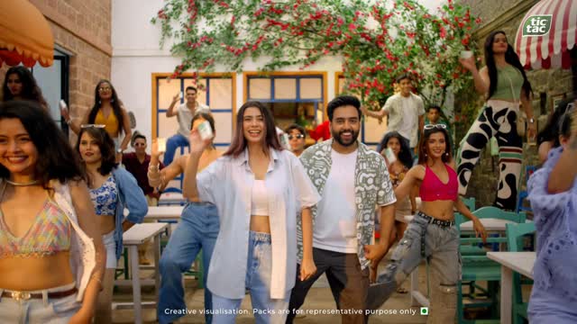 Instagram post by @yashrajmukhate for Tic Tac. Caption reads: Thik Thak Life is here with our super cool....