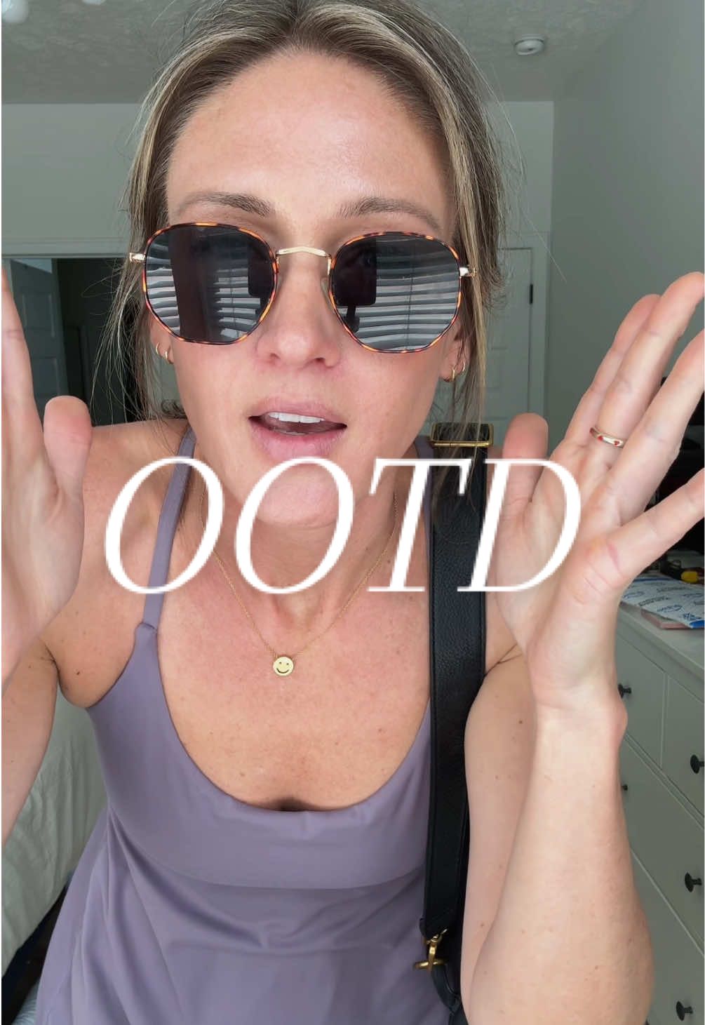 TikTok post by @sarahmakesmelaugh for HOBO. Caption reads: [...] @Halara_official @gorjana @V Coterie @Hobo....