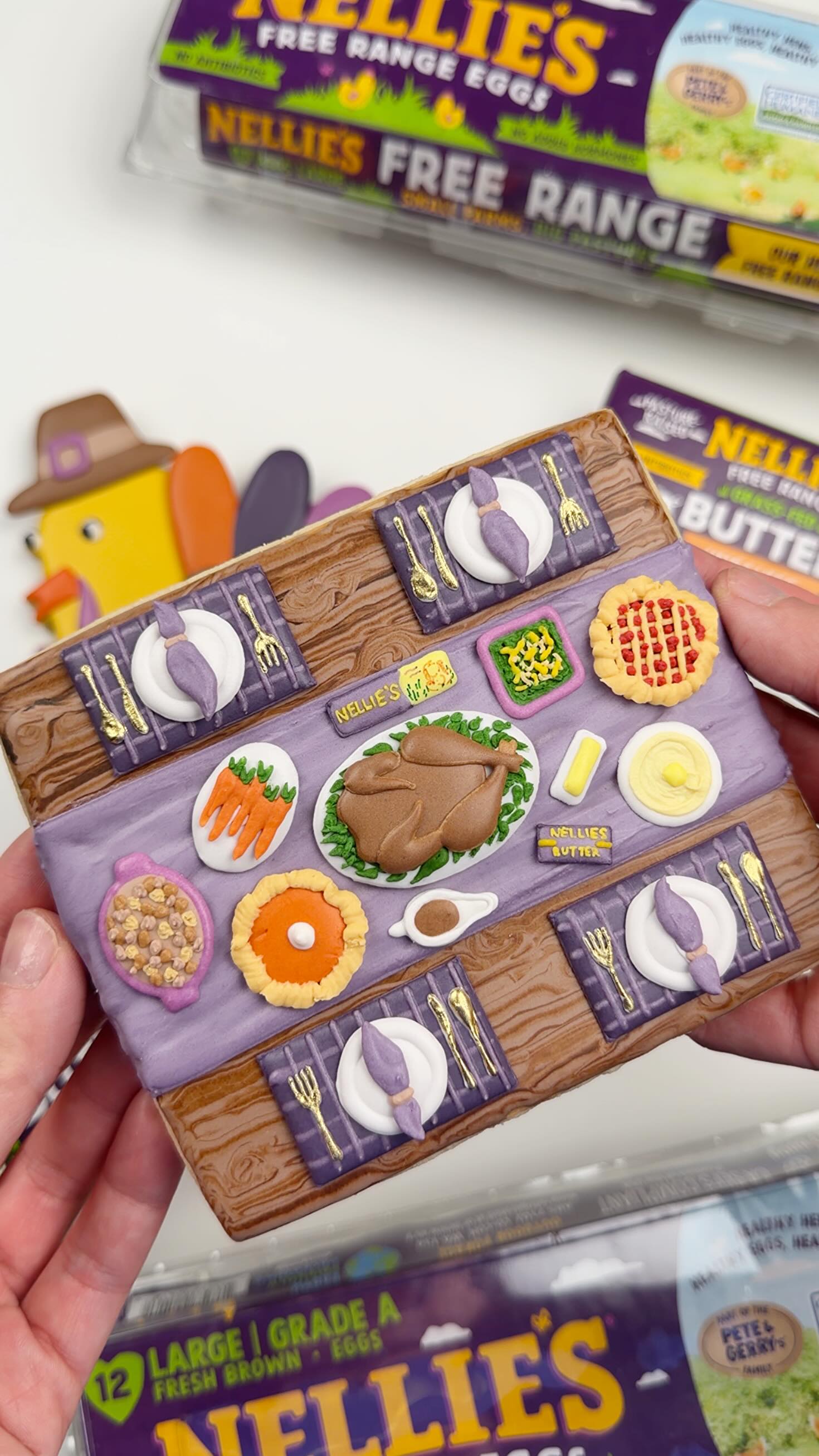 Instagram post by @hanamade.cookies for Nellie's Free Range. Caption reads: If it’s not made with @nelliesfreerange eggs and....