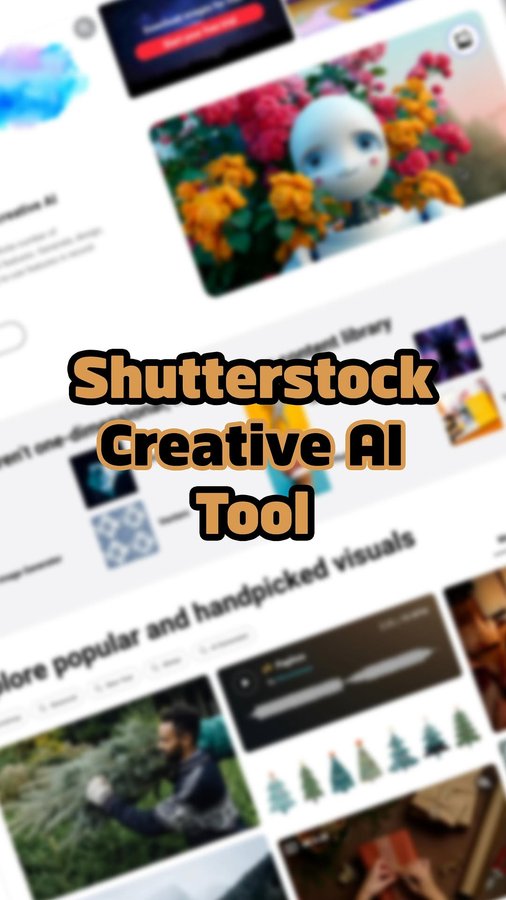 Instagram post by @benkaluza for Shutterstock. Caption reads: [...] out this new Creative AI Tool from....