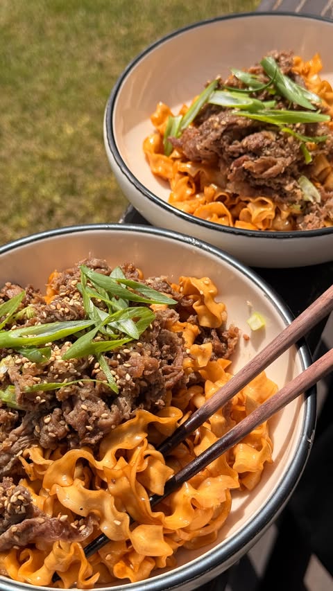 Instagram post by @yejiskitchenstories for Lee Kum Kee. Caption reads: These Lee Kum Kee Soy & Shallot Noodles might be....