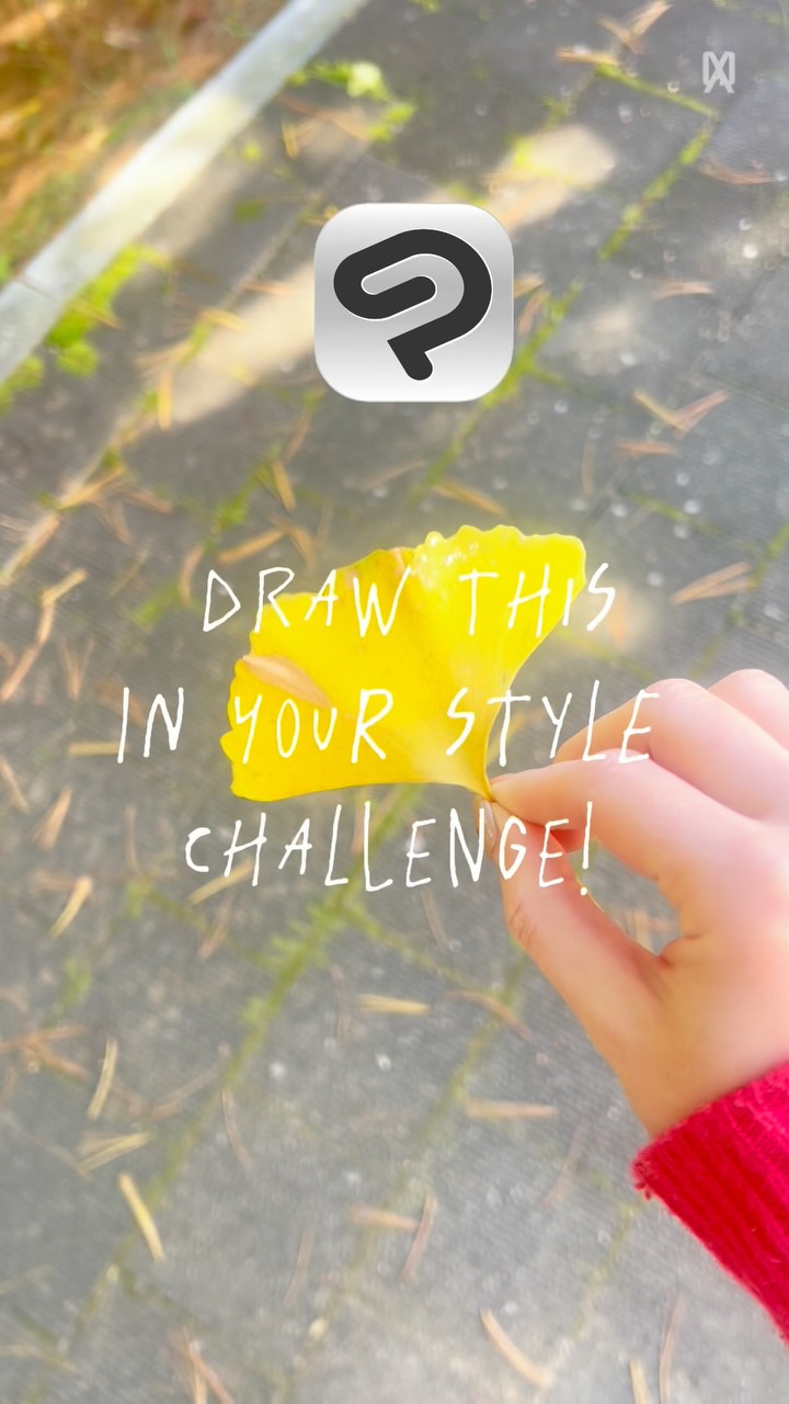 Instagram post by @henniemonclair for Clip Studio Paint. Caption reads: Fall is finally here and Ginko leafs are turning....