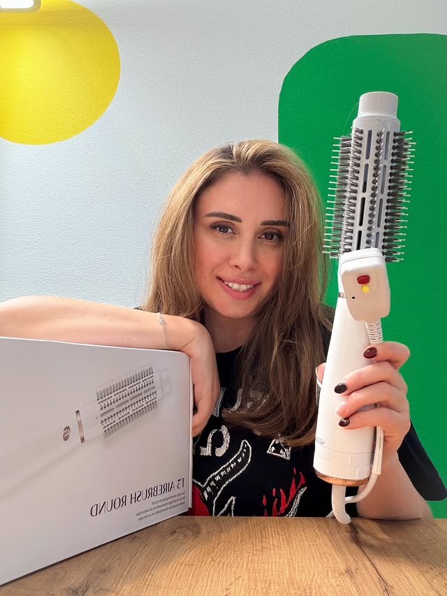 Instagram post by @sarainamerica for T3 Micro. Caption reads: ✨ Hair styling just got so much easier! ✨

One of....