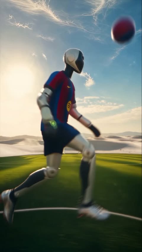 Instagram post by @alexfremdwelt for Midea. Caption reads: [...] by the teamwork of FC Barcelona, Midea's....