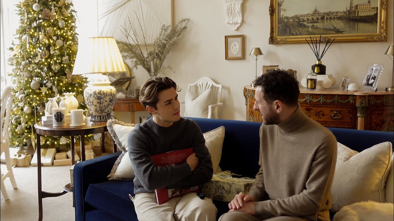 YouTube post by @NicolasFairford for FOREO. Caption reads: Exchanging Gifts At Nathan's House and Baking....