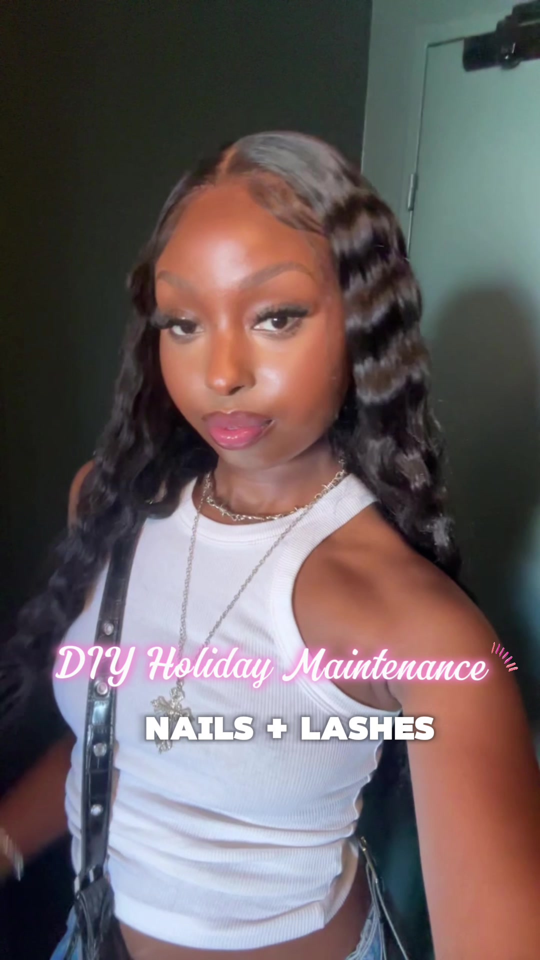 TikTok post by @meganslitt for BTArtboxnails. Caption reads: [...] 🔗 to the nail kit is in my bio.....