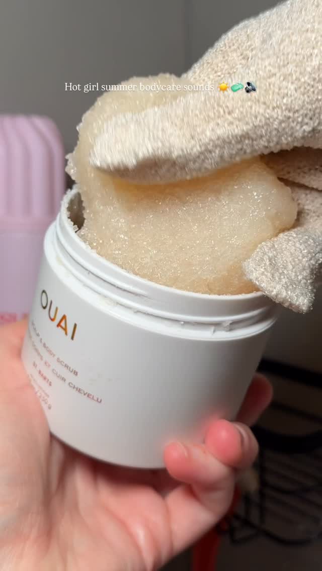 Instagram post by @youglowgrrl for Estrid. Caption reads: Hot girl summer bodycare sounds ☀️🧼🔊

Products....