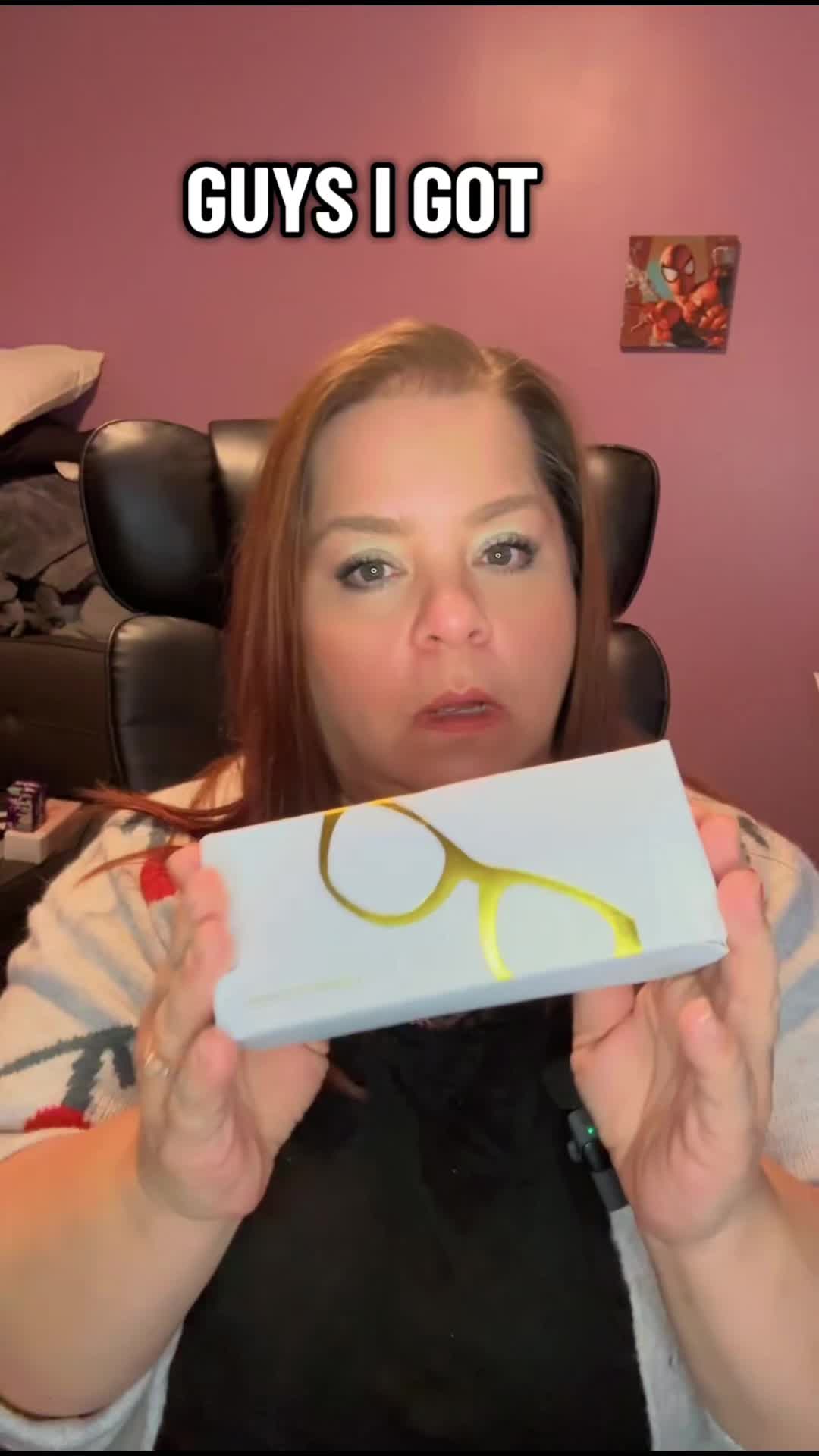TikTok post by @whiskedawaywithbonnie for RESJOK Reading Glasses. Caption reads: [...] Every Woman #readingglasses #@RESJOK READING....