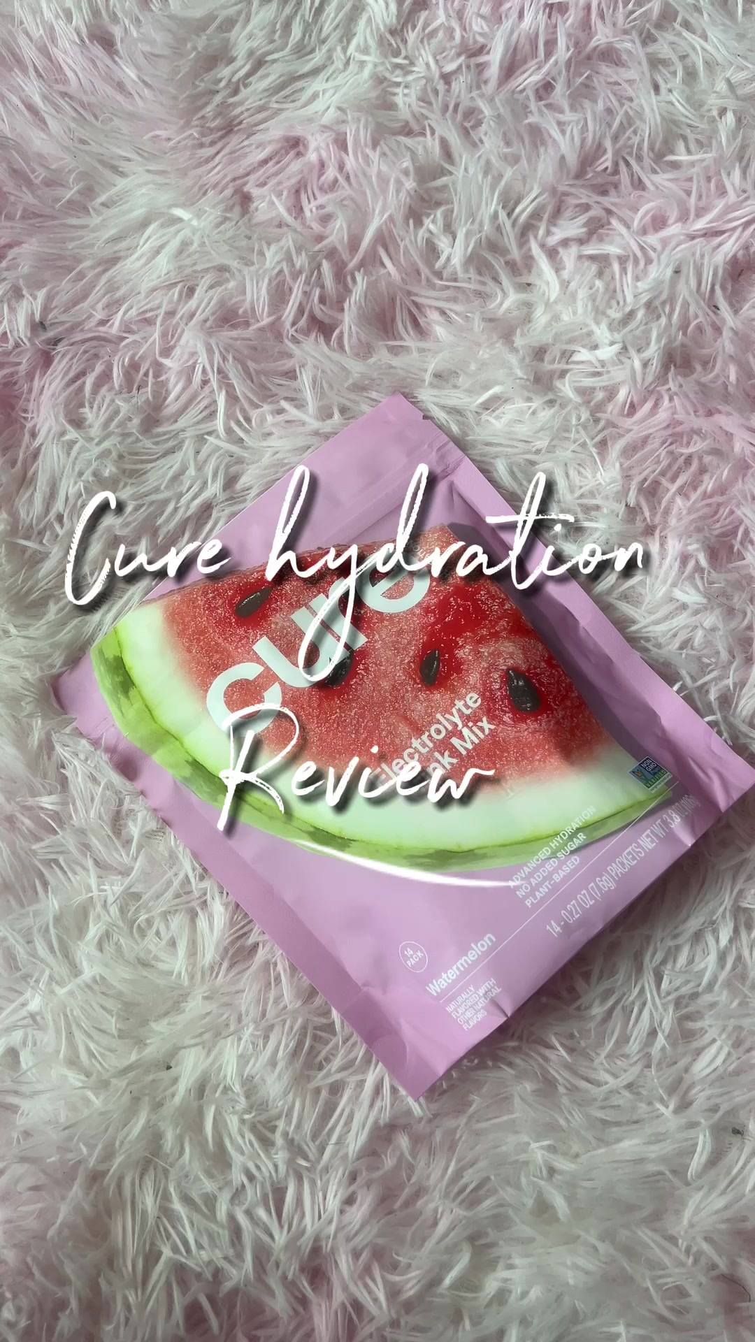 TikTok post by @brendizcontent for Cure Hydration. Caption reads: Gifted by Cure Hydration #curehydrationn....