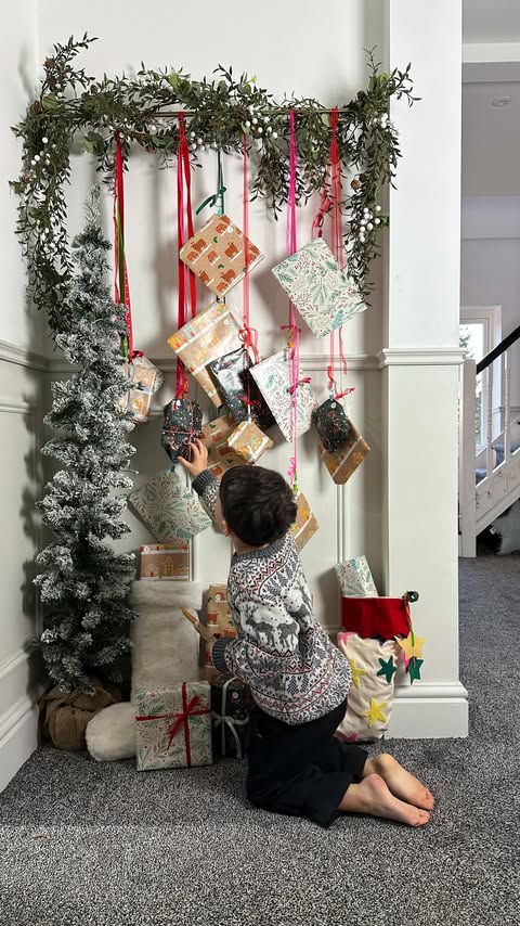 Instagram post by @houseofhaz for Dunelm. Caption reads: Ad -  Three ways to use a tension pole with....