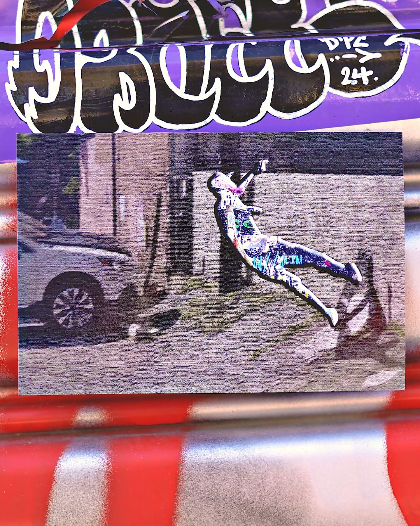 Instagram post by @blakejstaff for Nike Skateboarding. Caption reads: part two of animating my favourite skate clips....