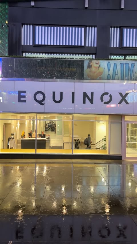 Instagram post by @elcesardaniel for Equinox. Caption reads: Not even rainy days can stop me @equinox....