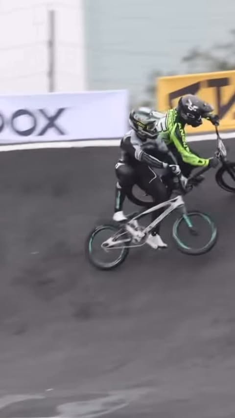 Instagram post by @kamrenlarsen for 6D Helmets. Caption reads: Round #1 of the @usabmx season in H-Town recap.....