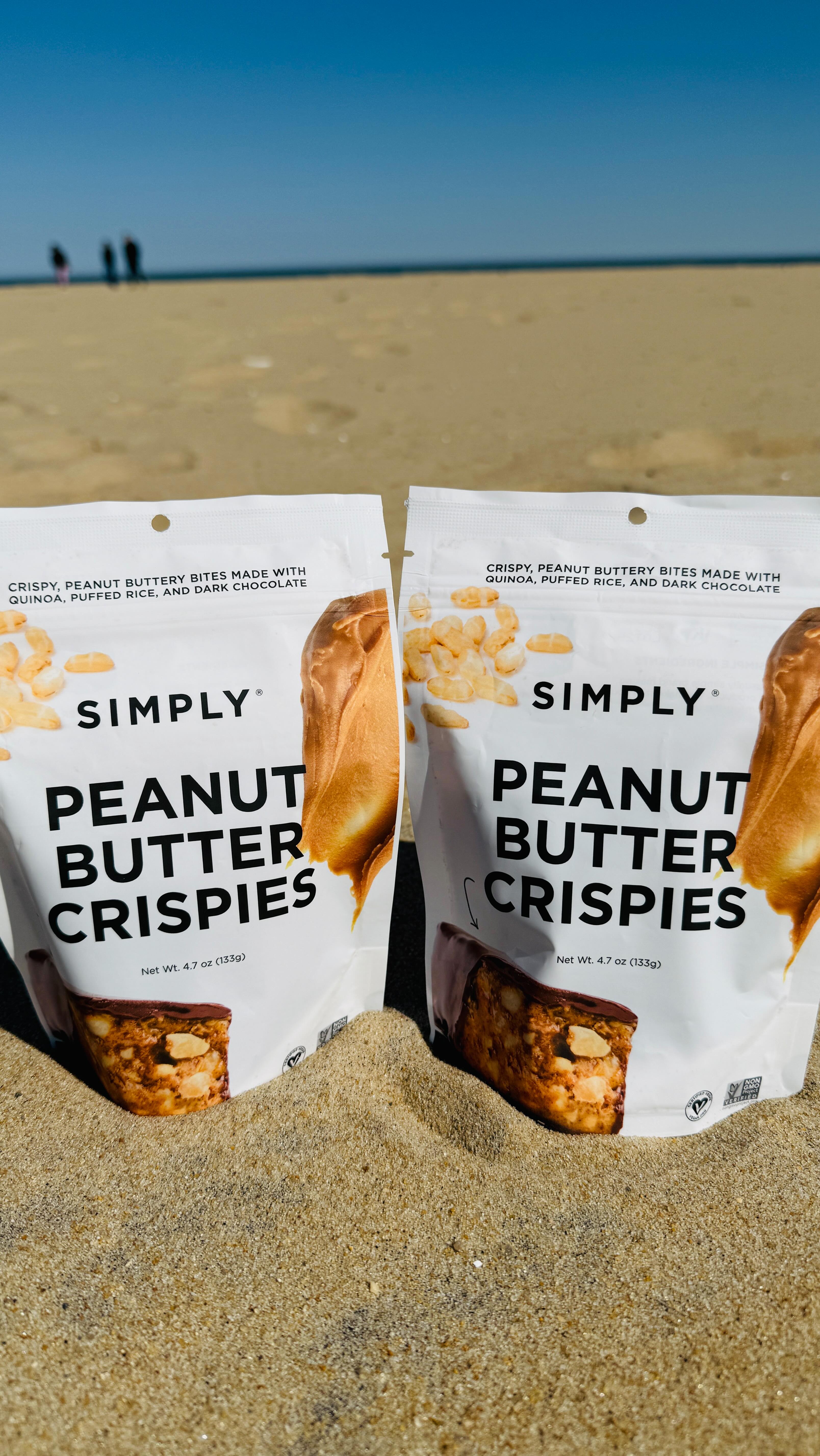 Instagram post by @suefooditinerary for Simply Gum. Caption reads: I love taking my @simplygum SIMPLY PEANUT BUTTER....