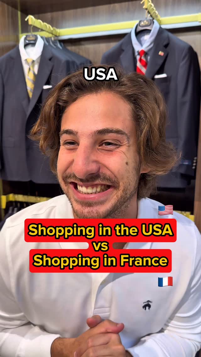 Instagram post by @atfrenchies for Brooks Brothers. Caption reads: Two different versions of hospitality 😂....