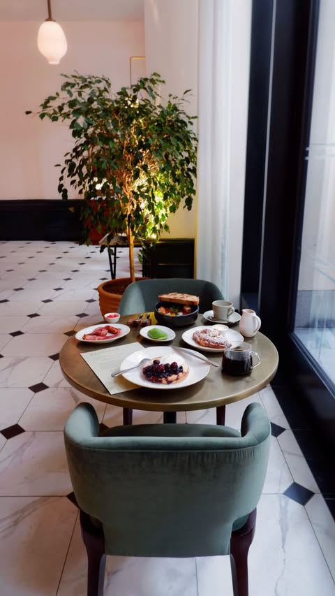 Instagram post by @wishyouwerehere_poppy for Six Senses. Caption reads: WHITELEY’S KITCHEN // Set inside @sixsenseslondon,....