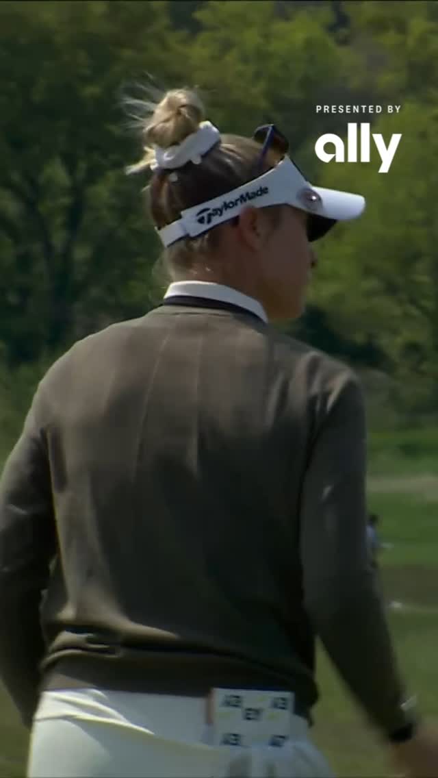 Instagram post by @uswomensopen for Ally. Caption reads: Back-to-back birdies for Nelly 👀🐥.