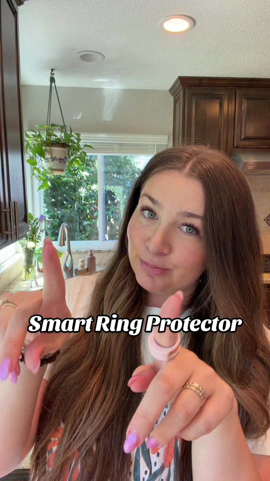 TikTok post by @nikwhit for Rinfit. Caption reads: [...] protect your expensive smart ring. @Rinfit....