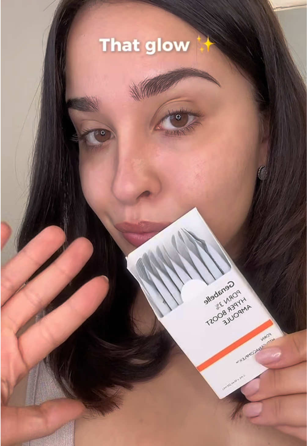 TikTok post by @alessiadubovschi0 for Genabelle. Caption reads: [...] but make it travel-friendly 🧬✨ Genabelle....