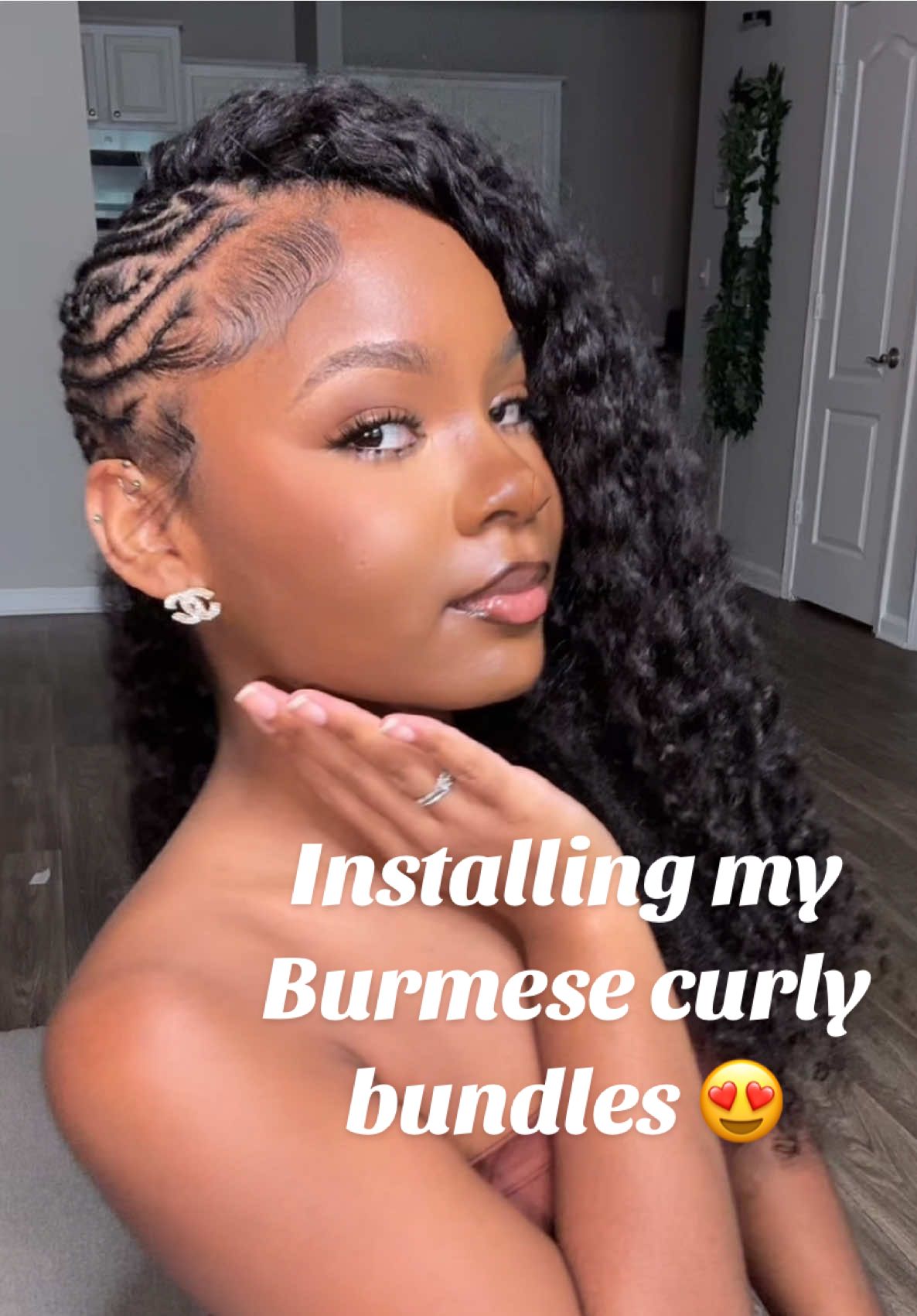 TikTok post by @pristinaspurpose for iseehair. Caption reads: @ISEEHAIR Can yall tell im in love with this....