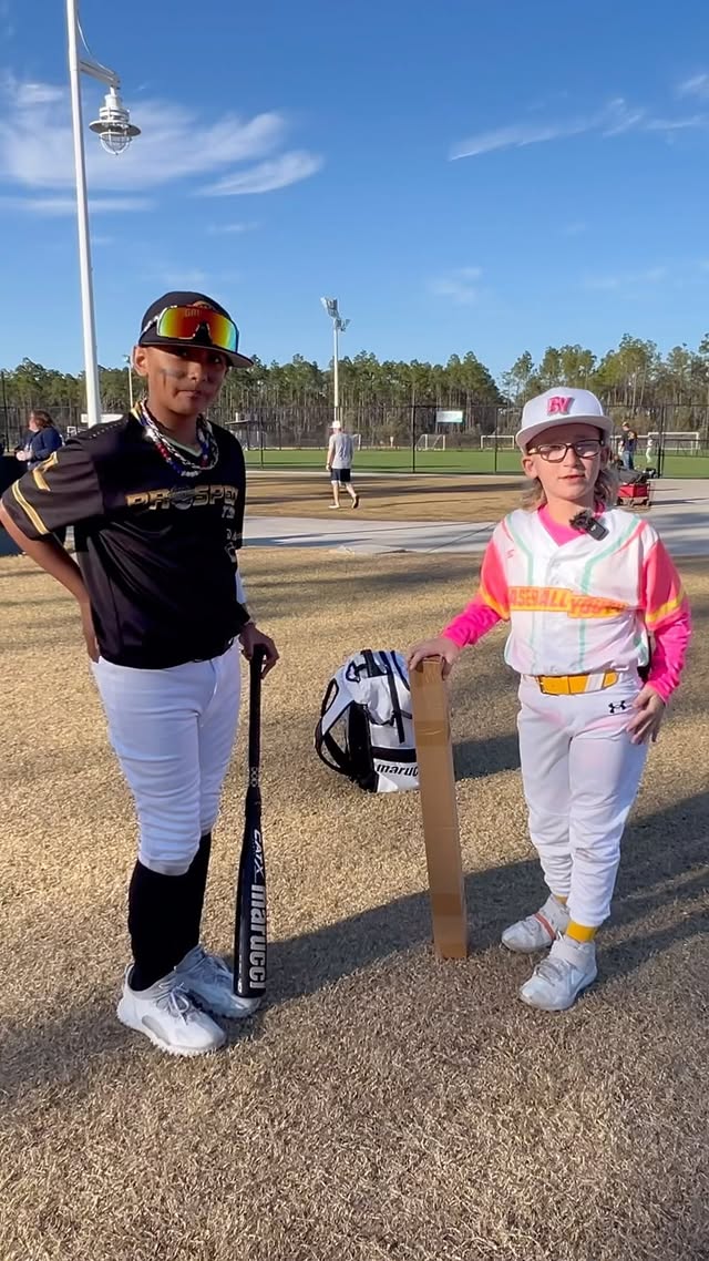 Instagram post by @lathanthekidumpire for Axe Bat. Caption reads: Shout out to @axebat for hooking up Jayden with....