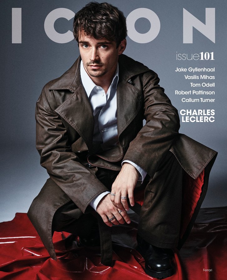 Instagram post by @charles_leclerc for Ferrari. Caption reads: Drive. Style. Instinct. ​
Charles Leclerc in....