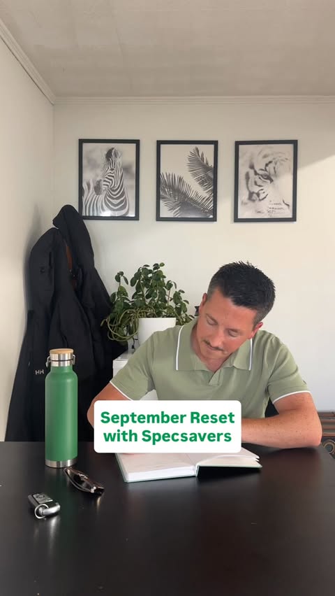Instagram post by @boywhoblogs for Specsavers. Caption reads: #SpecsaversPartner | September always feels like a....