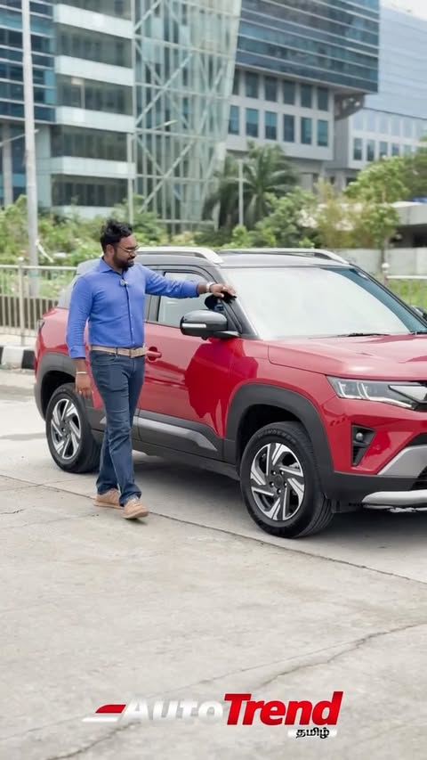 Instagram post by @autotrendtamil for Maruti Suzuki. Caption reads: [...] out the dynamic #TheNewBrezza from....