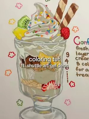 TikTok post by @g4bi.i for Shuttle Art. Caption reads: thank you @Shuttle Art :) ❤️ #fyp #shuttleart....