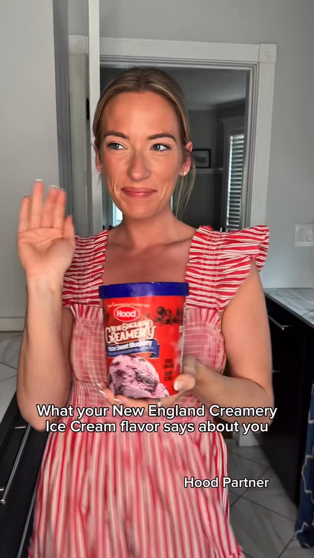 Instagram post by @everydaymaggie for Hood. Caption reads: every @hphood New England Creamery Ice Cream....