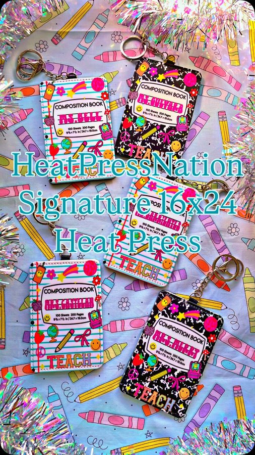 Instagram post by @craftingbymayra for HeatPressNation. Caption reads: Come make an order with me using my....