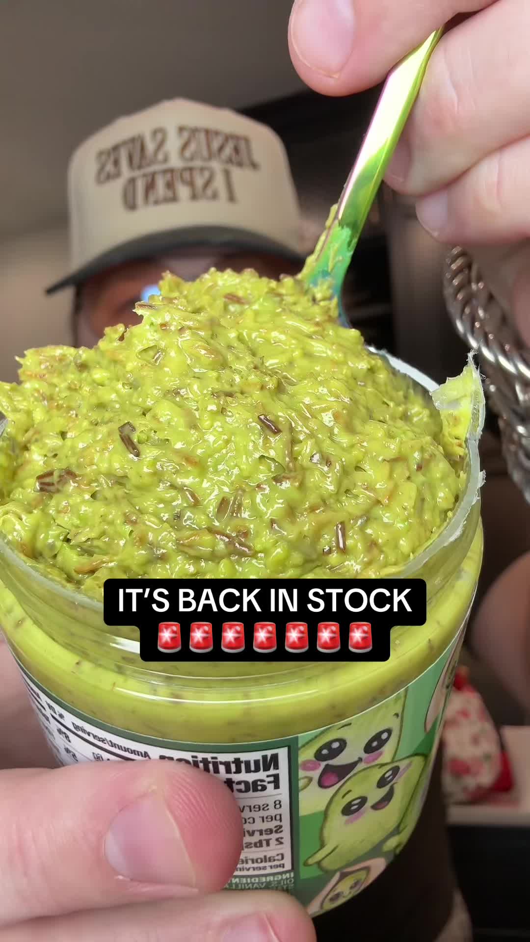 TikTok post by @thisdadtiktoks for Nerdy Nuts. Caption reads: [...] Sold out in 2 HOURS LAST WEEK! RUNN!....
