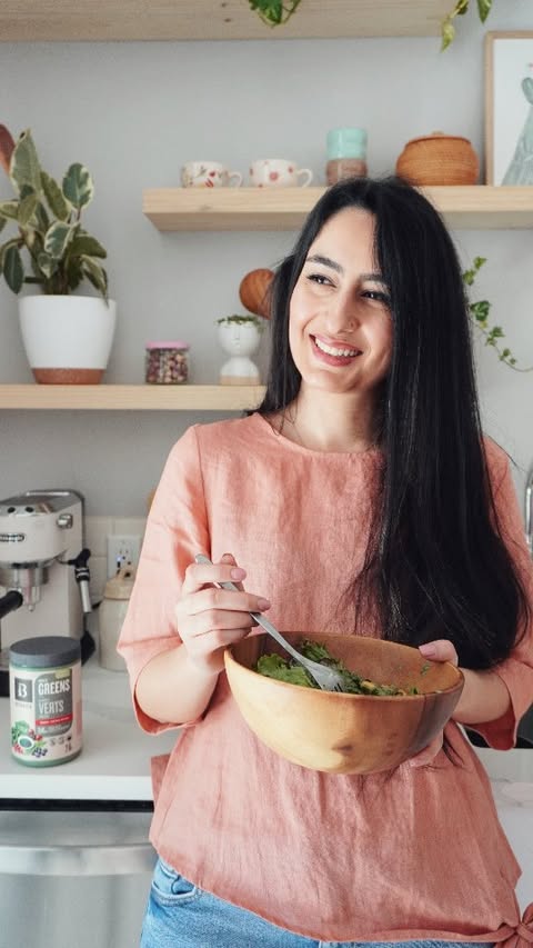 Instagram post by @minaeinifar for Botanica Health. Caption reads: [...] its health benefits by adding....