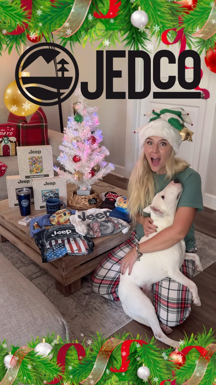 Instagram post by @hivelocityjeep for JEDCo. Caption reads: It’s a Holiday Season ! @jedcogear offers so many....