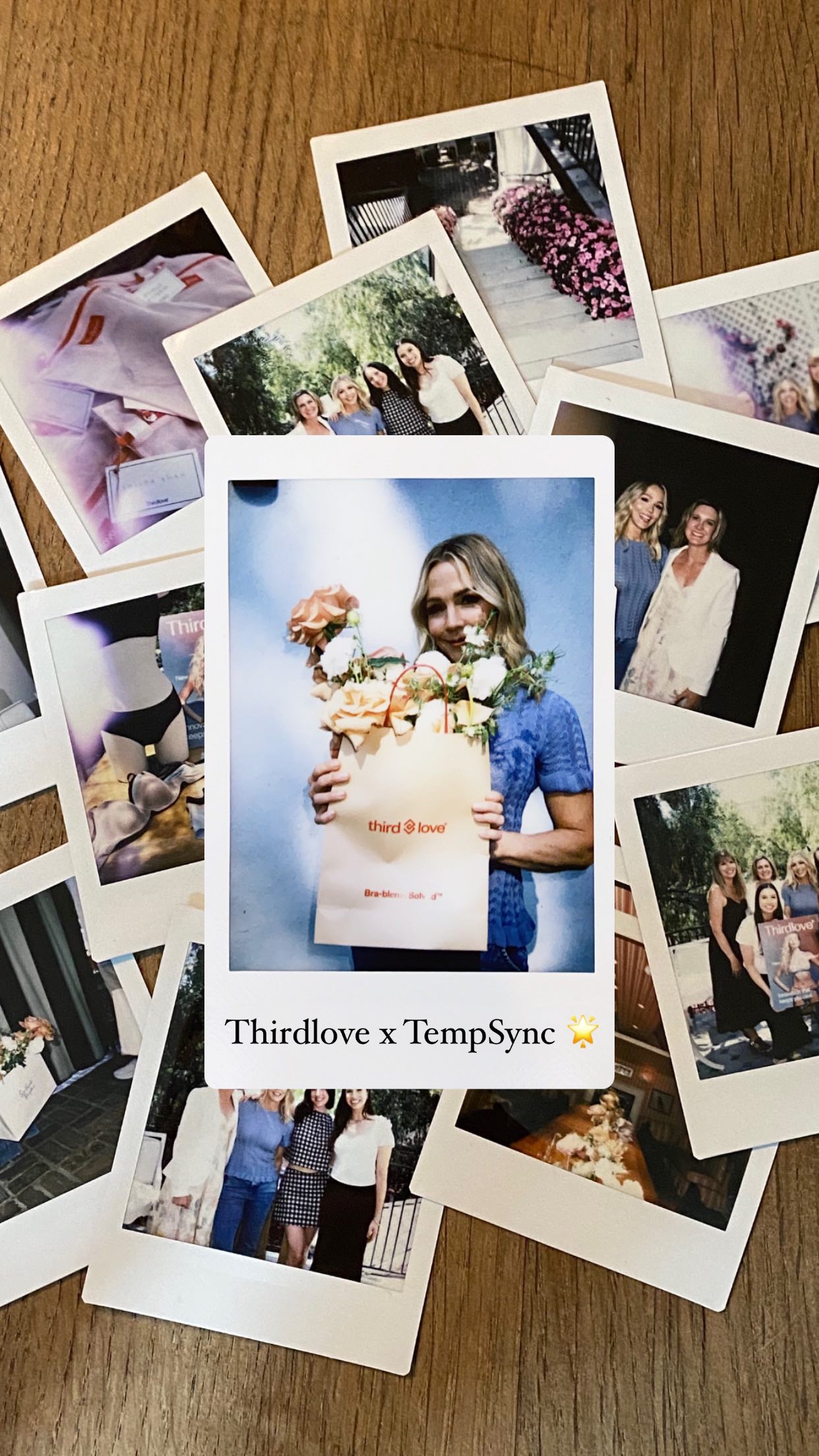 Instagram post by @jenniegarth for ThirdLove. Caption reads: Still glowing from the awesome afternoon with....