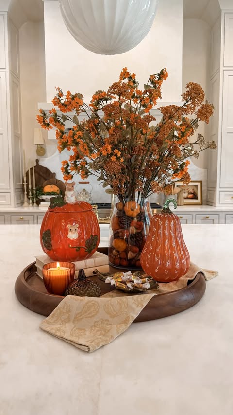 Instagram post by @ashleymariesavage for World Market. Caption reads: #worldmarketpartner 🍂 Nothing says fall quite....