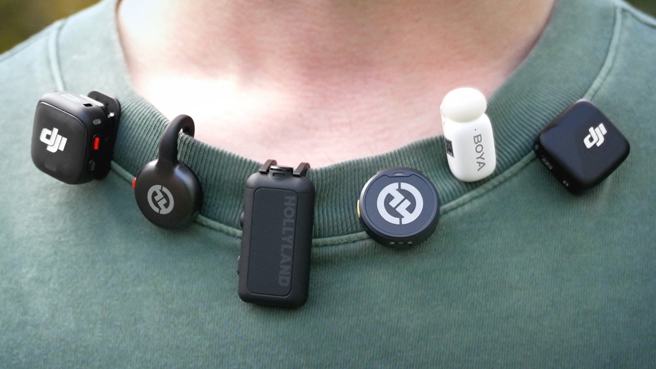 YouTube post by @ThinkMediaTV for vidIQ. Caption reads: I Tested 36 Wireless Microphones... Here Are The....