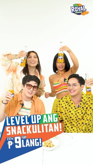Instagram post by @mavylegaspi for Royal Philippines. Caption reads: Maki-hula sa tunog ng snackulitan with our....